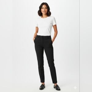 ESPRESS WOMEN'S STRAIGHT- LEG BLACK DRESS PANTS